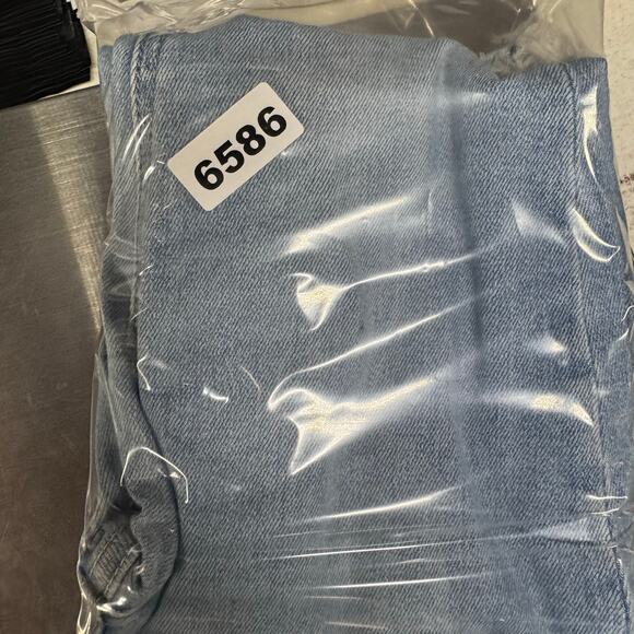 Flying Monkey Jeans Women Blue Distressed High Rise Super Flare Raw Hem 24 - Picture 9 of 9